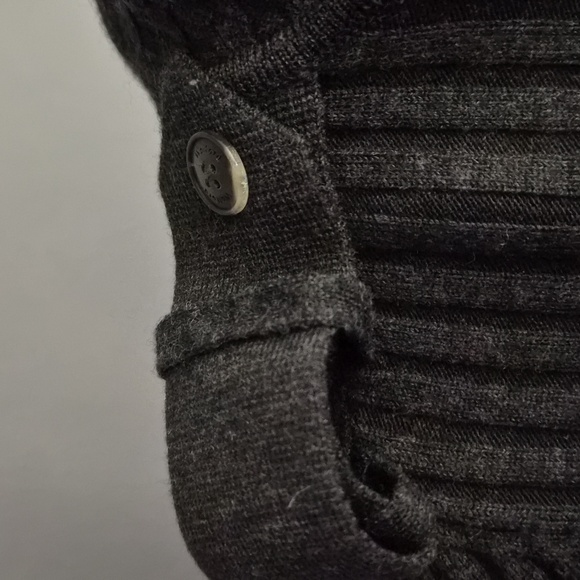 Wilford Grey Ribbed Turtleneck Sweater Dress - Picture 3 of 6